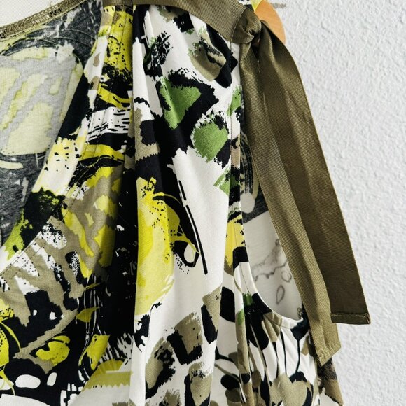 Lynn Ritchie Silver Blouse Size Small Green Multi Stretch Women Blouse. NWT - Picture 10 of 12